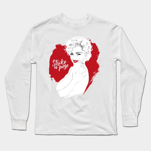 Strike a pose Long Sleeve T-Shirt by AlejandroMogolloArt